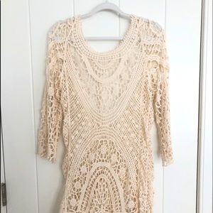 Crochet beach coverup